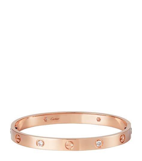 love bracelet cartier rose gold|cartier love bracelet 750 price.